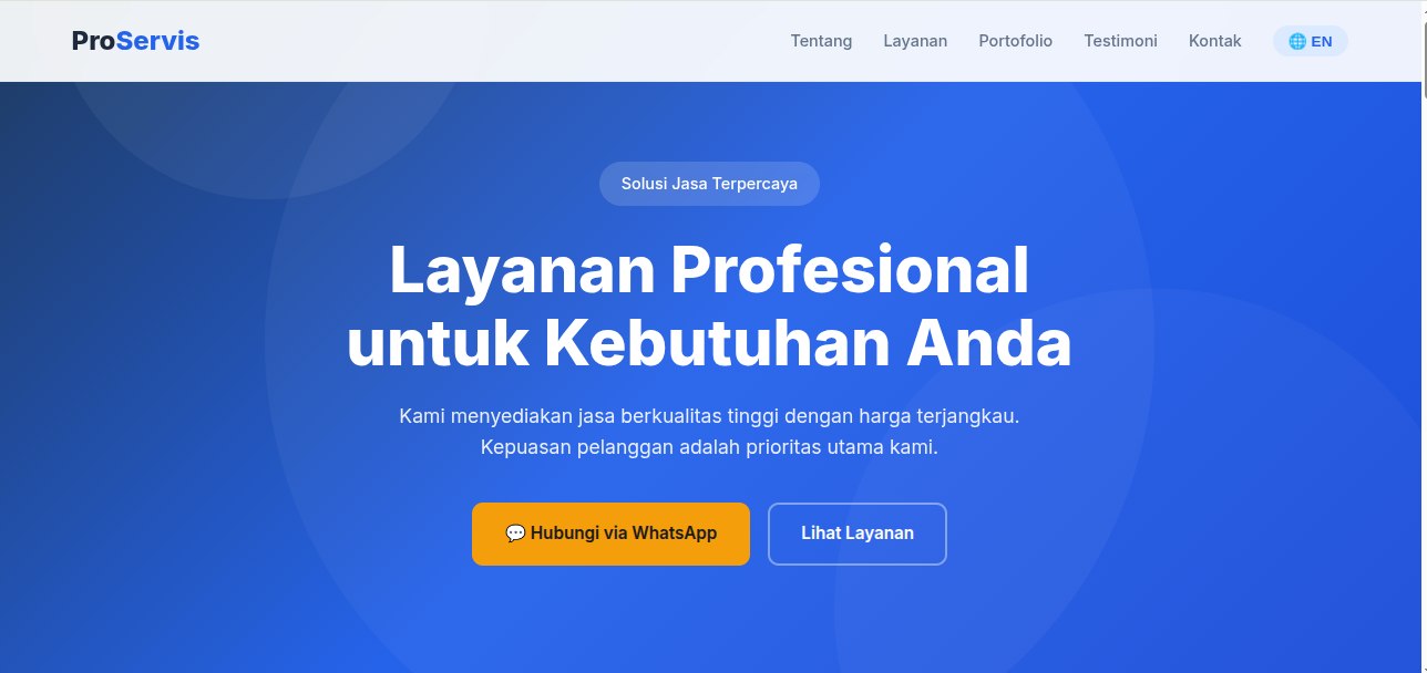 Website company profile ProServis